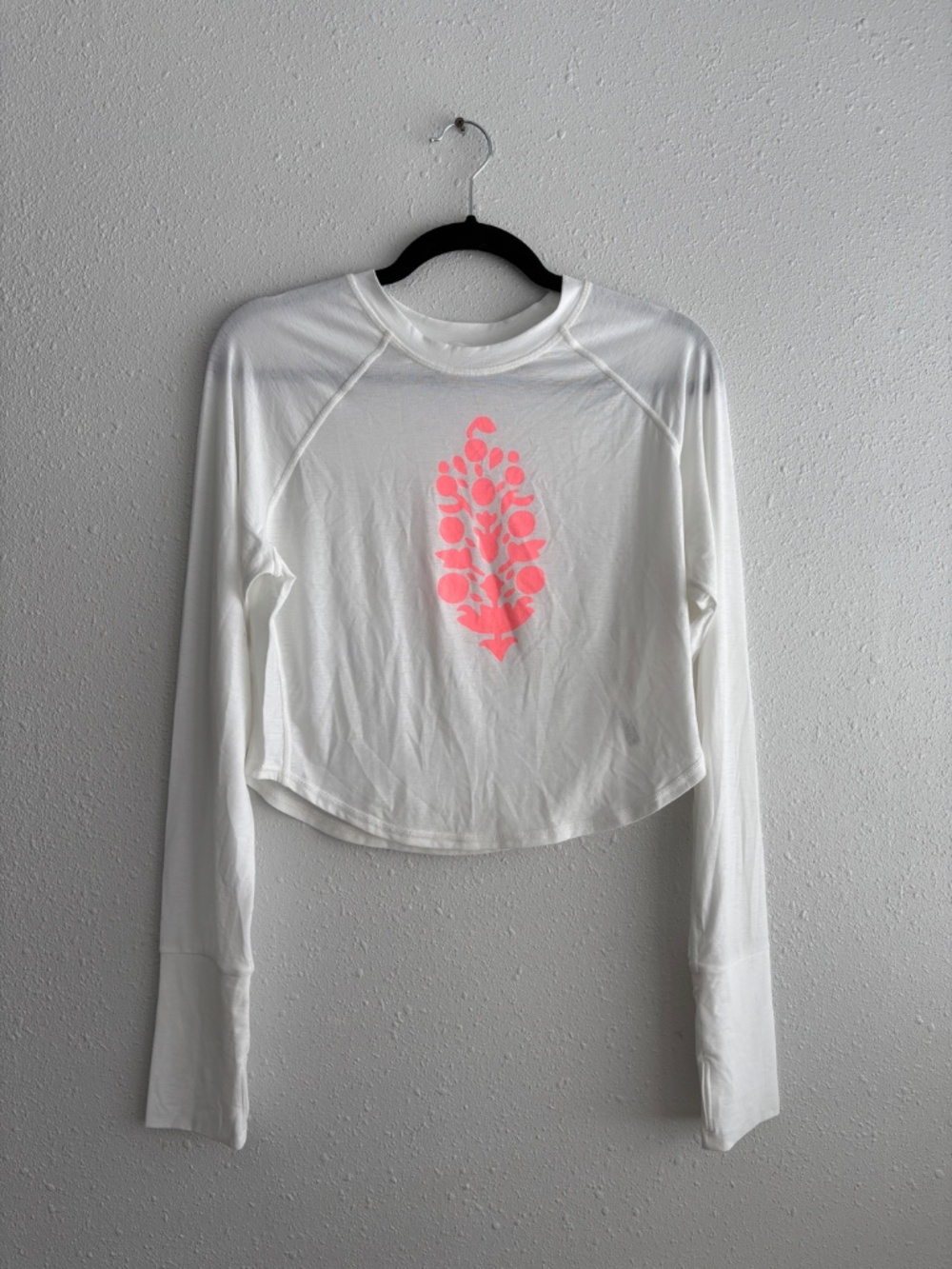 NWT FP Movement White Tempo On Repeat Long-Sleeve Logo Layer - Picture 4 of 7